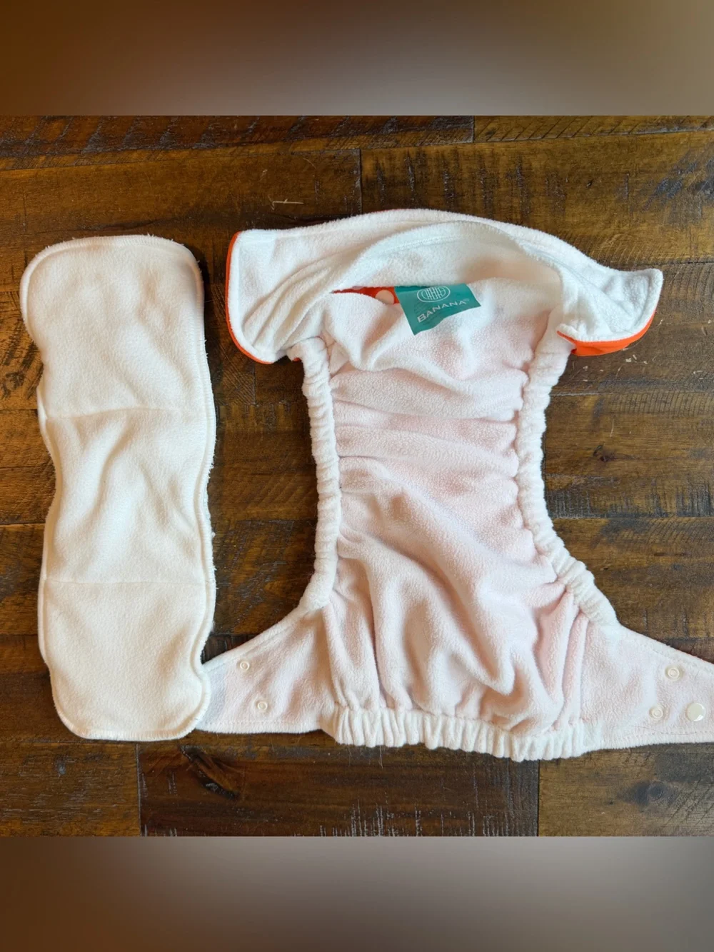 Charlie Banana Bright Orange Snap Cloth Diaper